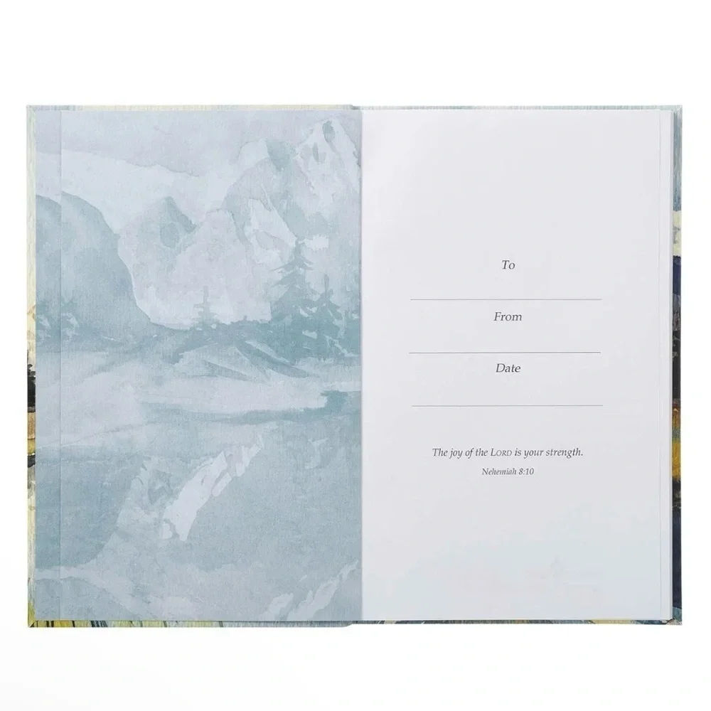 Christian Journal Nature Artwork Bible Verse Hardcover Notebook